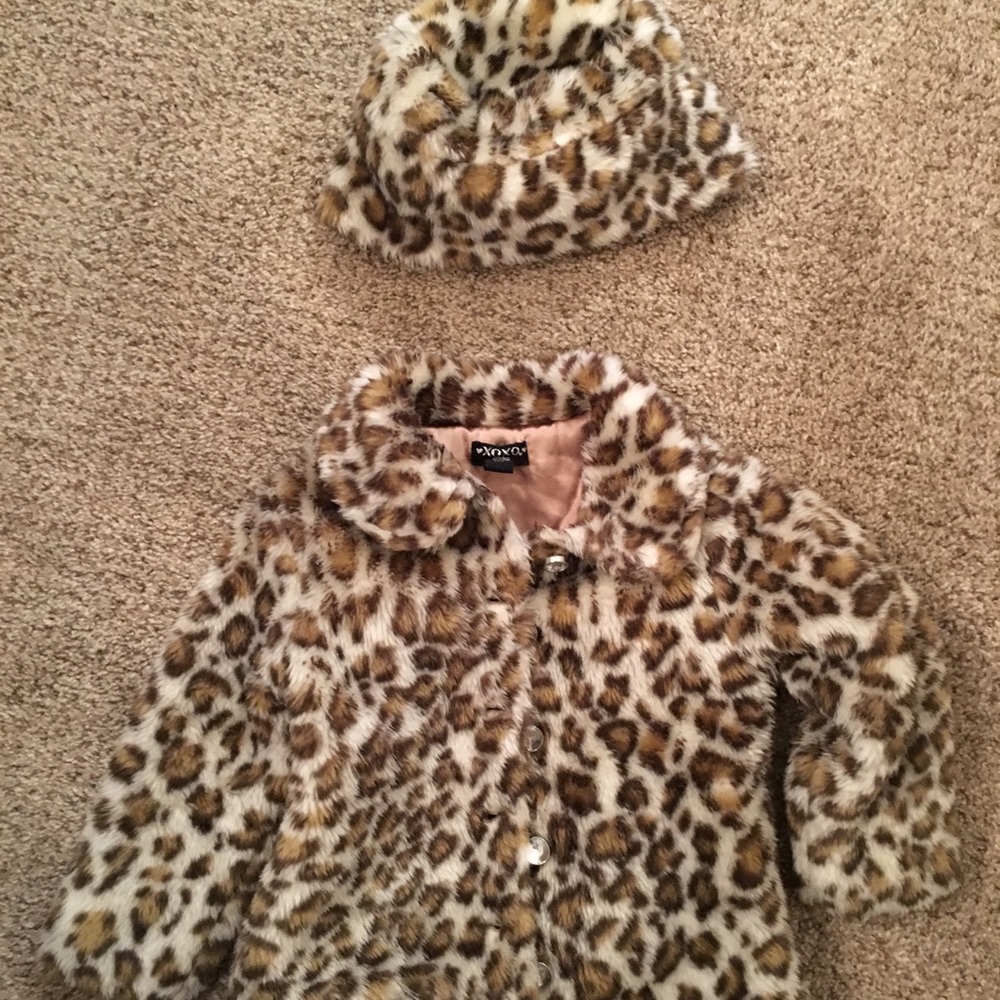 Leopard Jacket and Hat